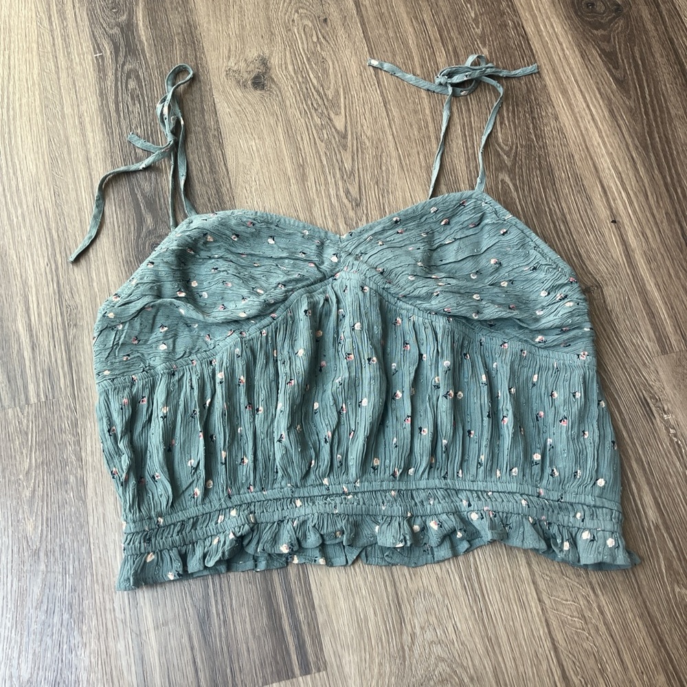 American Eagle Outfitters Green Embellished Camisole